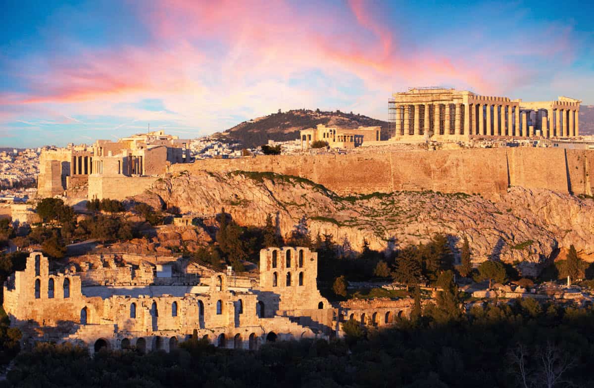 The Acropolis in Athens, Greece