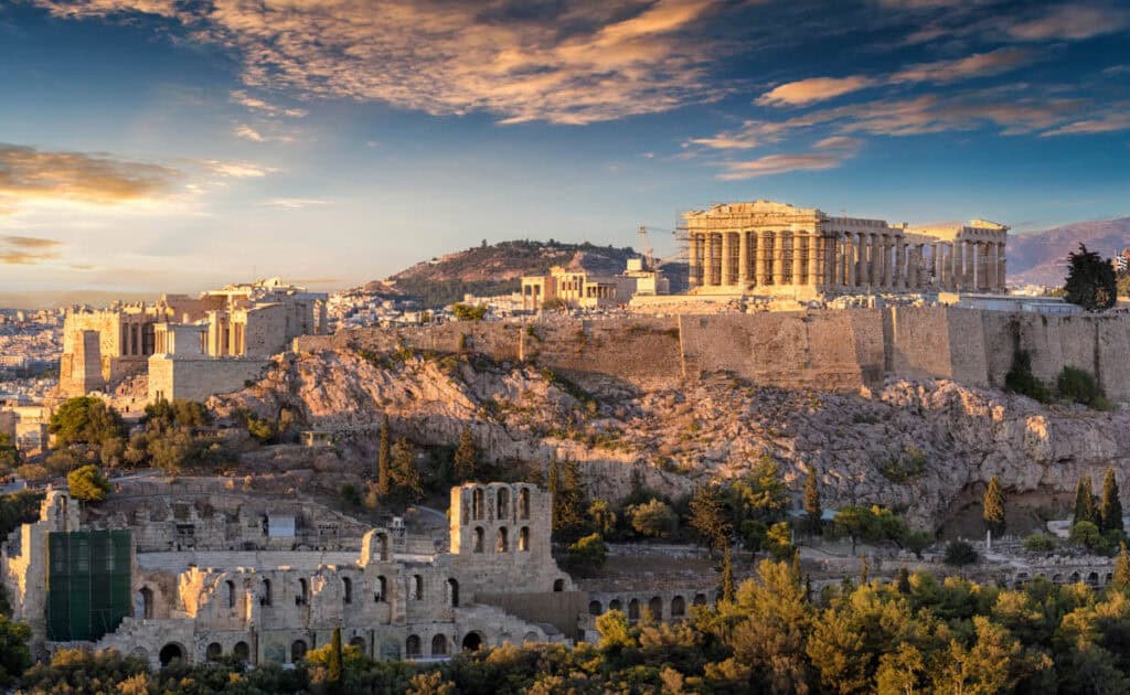 The Acropolis in Athens, Greece