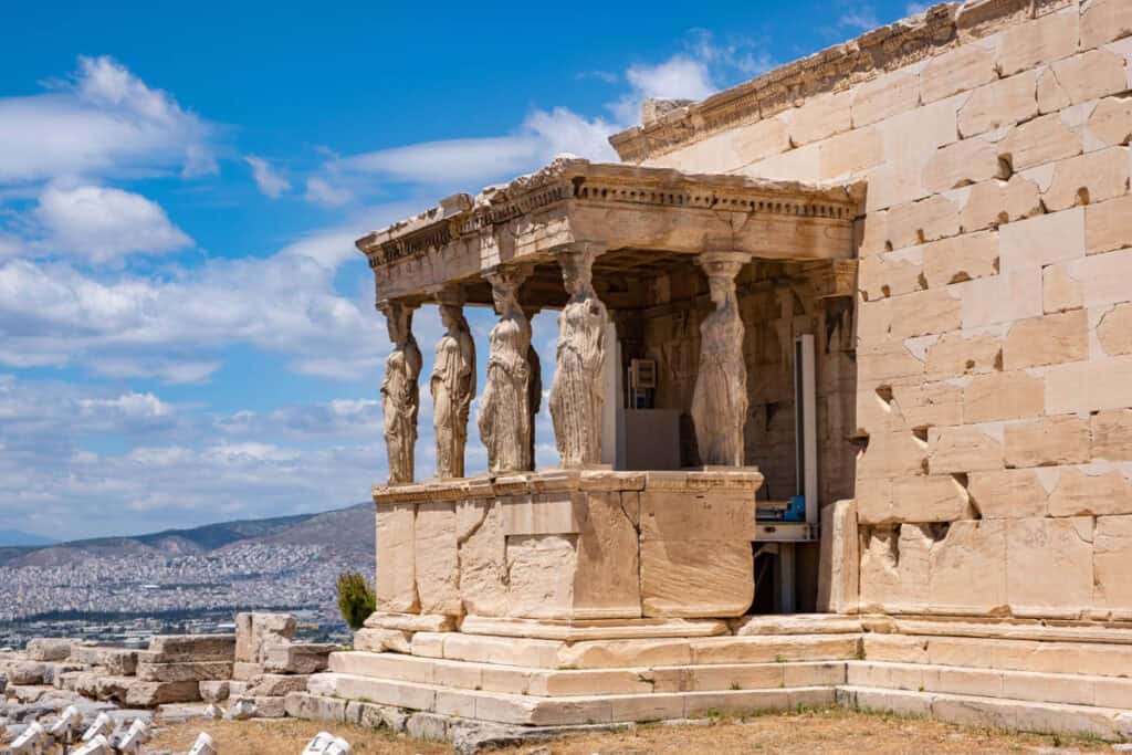 The Porch of the Maidens at the Erechtheion, Acropolis of Athens, Greece